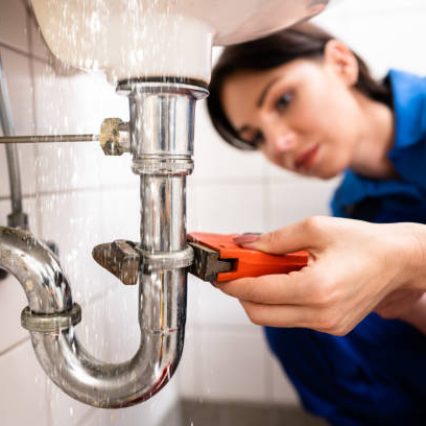 Plumber Fixing And Repairing Sink Pipe Water Leak Plumber Fixing And Repairing Sink Pipe Water Leak